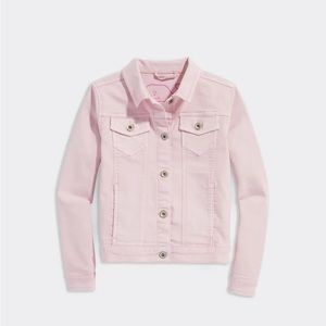 Vineyard Vines Girls’ Colored Pink Cloud Demin Jacket